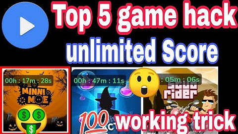 MX player Top 5 game hack !! unlimited Score TRICK !!