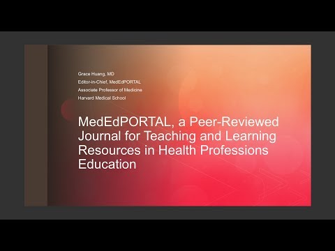 MedEdPORTAL, a Peer-Reviewed Journal and Online Resource for Teaching and Learning Resources