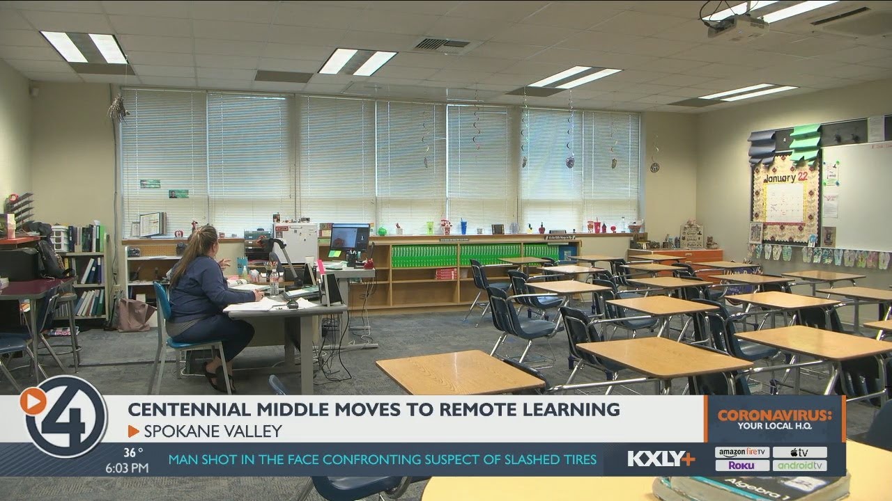 Centennial Middle School goes remote - YouTube