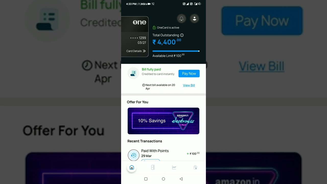 one card offer| one card earning| one card refer friends and earn.