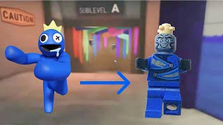 Lego фильм побег от радужных друзей - по мотивам Rainbow Friends Roblox