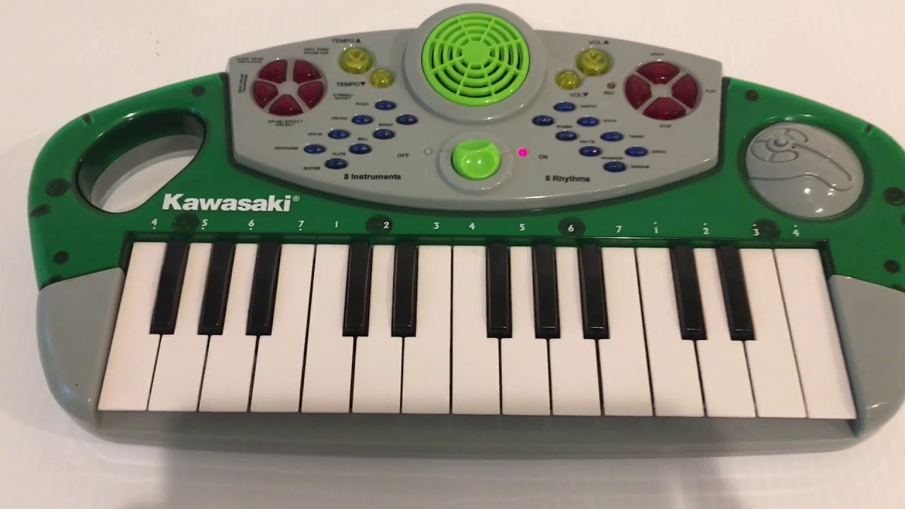 Vintage Kawasaki Electronic Keyboard Model 57765 YouTube