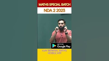 NDA 2 2023 Arjun Batch Ajay beniwal maths #nda #newbatch #mathsclass #maths #iit
