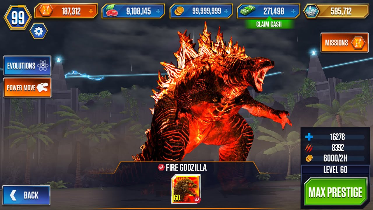 FINALLY PLAYABLE GODZILLA in JURASSIC WORLD THE GAME VERY SOON! (ゴジラ)