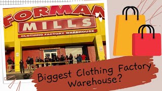 Shopping at the BIGGEST clothing Factory Store in MARYLAND FORMAN MILLS HUGE SALE