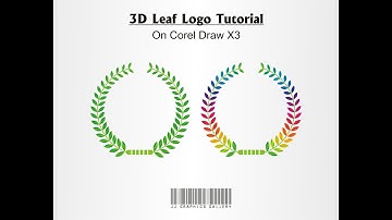3D Leaf Logo Tutorial On Corel Draw X3 For Beginners