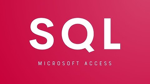 Lesson 1 for SQL with Microsoft Access 2019 Create a table - Arabic Language