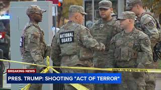 FBI investigating shooting of 2 National Guard members as potential international terrorism