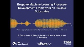 Bespoke Machine Learning Processor Development Framework on Flexible Substrates