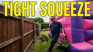 Setting Up a Princess Castle with Slide in a Very Tight Space | Can It Fit?