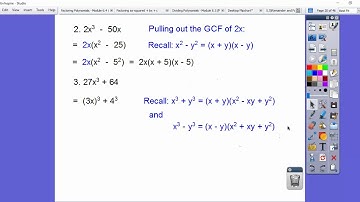 Factoring Polynomials - Module 6.4 (Part 1)