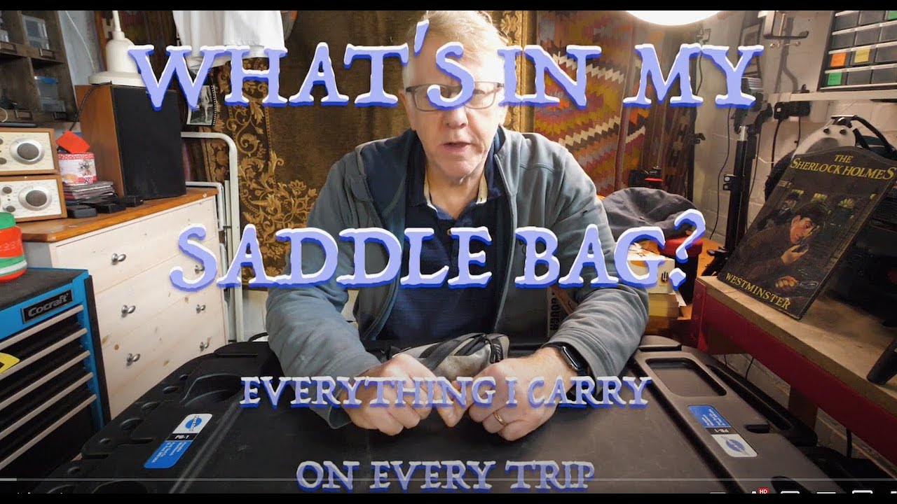 What's in my saddle bag? Everything I carry on every trip! YouTube