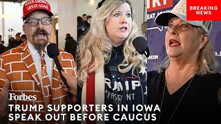 JUST IN: Trump Supporters Speak Out In Iowa, Share Their Views And Key Concerns Hours Before Caucus