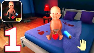 Scary Baby Walker In A Yellow Haunted House Gameplay Walkthrough Part 1 || Level 1 to 4 || screenshot 5