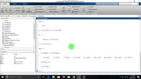 Anonymous functions in MATLAB