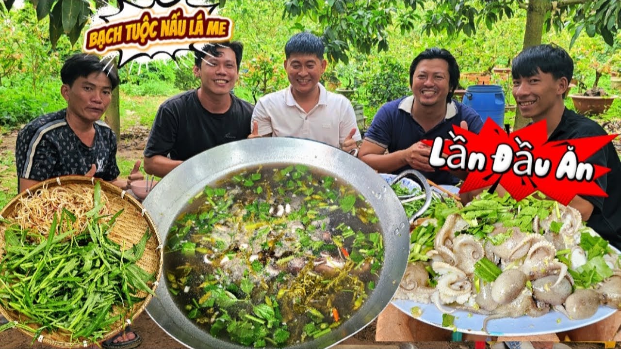 Bạch Tuộc Nấu Lá Me Non Ngon Hết Sẩy Lai Rai Vài Xị Đế Nữa Thì Còn Gì Bằng |TeamHoài PhongTV