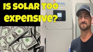 Are WholeHome solar systems with battery storage too expensive?