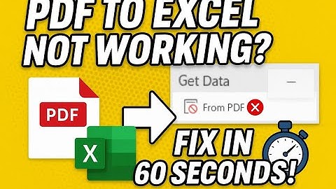 How to Convert PDF to Excel Even If 