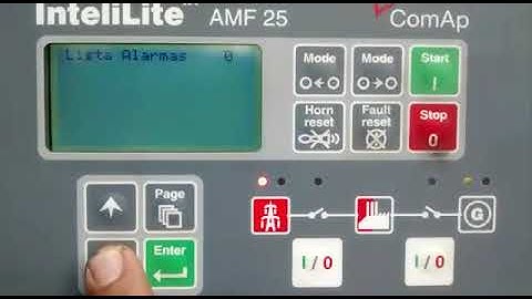 Manejo del inteliLite AMF25 Planta de Emergencia Electrica.