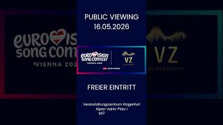 Der ESC 2026 dahoam – Erlebe das Finale im größten Wohnzimmer Klagenfurts!