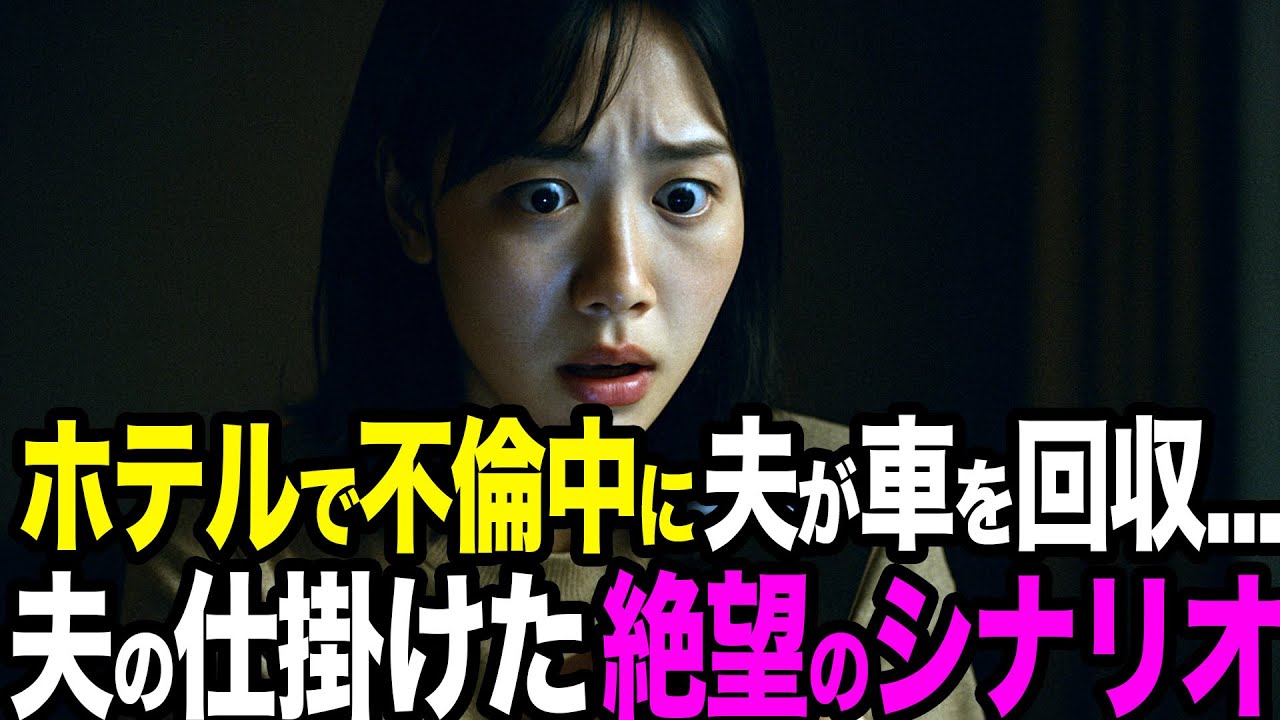 【シタ妻】ホテルで不倫中に夫が車を回収... 盗難とパニックの私を待っていた「不可解な悲劇」。病院で目覚めた時には全てを失い、恐怖で震え続ける毎日。夫の仕掛けた絶望のシナリオ【修羅場朗読】