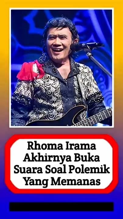 Rhoma Irama finally speaks out about the heated polemic #alasyinews #artist #artistfamily