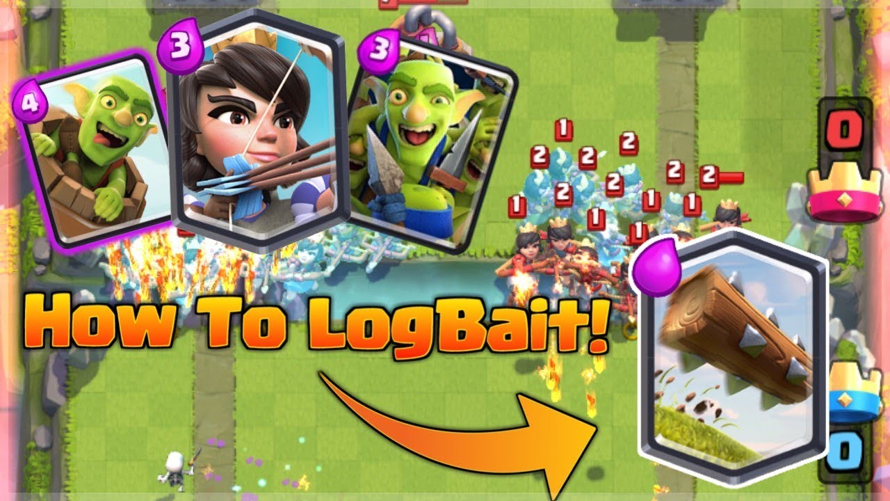Clash royale Best Princess, Goblin barrel & Goblin gang Deck! *How To Log Bait Deck* YouTube