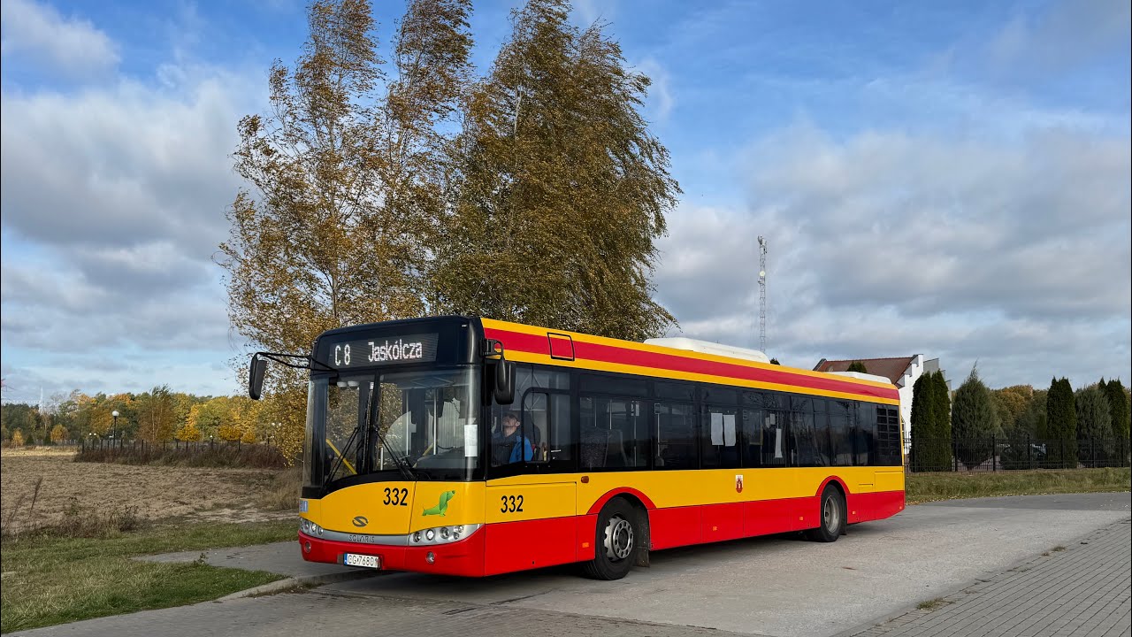 MZK Grudziądz - Linia: C8 - Kierunek: Jaskółcza - Solaris Urbino 12 III #332