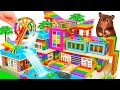 DIY - SUPER Starter House Minecraft Farm Diorama with House for Cat, Hamster and Fish Pond
