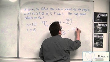 OCR MEI Statistics 1 4.10 An Example of using nCr