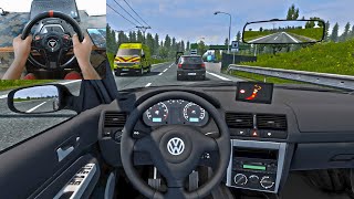 Volkswagen Golf 4 – Euro Trucks Simulator 2 [Steering Wheel Gameplay]