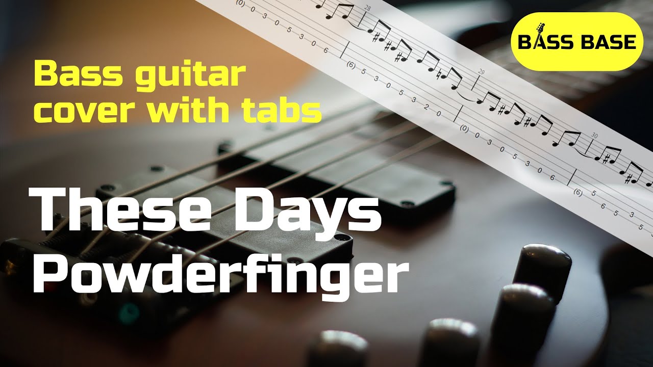 Powderfinger These Days Bass cover with tabs YouTube