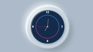 How to create a animated analog clock using html css and javascript.