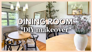 DIY DINING ROOM MAKEOVER | fixer upper home makeover & dining room inspo *extreme room makeover*
