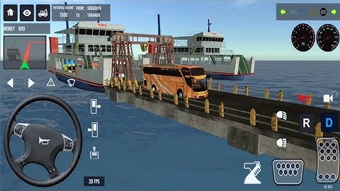 IDBS Bus Simulator • Passenger Bus Crossing the Sea to Tabanan • Android Gameplay