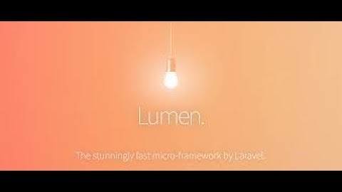 Video Tutorial Membuat Rest-API Menggunakan Framwork Lumen