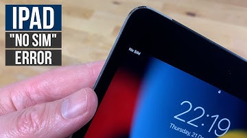 How to fix an iPad that doesn’t recognize a SIM card