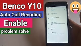 Benco Y10 Auto call Recording on off Setting screenshot 5
