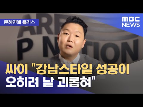[문화연예 플러스] 싸이 "강남스타일 성공이 오히려 날 괴롭혀" (2022.11.28/뉴스투데이/MBC)