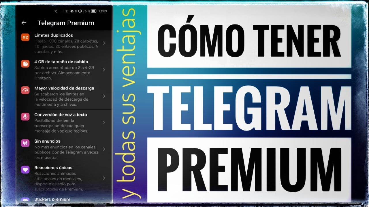 🌟🌟 Cómo tener TELEGRAM PREMIUM y todo lo que nos ofrece 🌟🌟 - YouTube