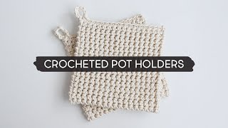 Diy Crocheted Pot Holders Using Macramé Cord