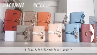 ChloeとMARNI新入荷のお財布をご紹介します♪お探しの方、参考になさって下さい！