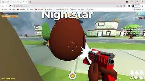 Using the worst gun in shell shockers! | Me vs nighstar | RPEGG & Pistol