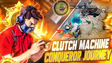 Clutch Machine CONQUEROR JOURNEY ☠️ @soloprime | Conqueror Lobby 1v4 Clutches 🔥