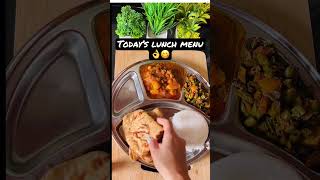 Today’s lunch ideas | lunch |lunch thali #shorts #lunchideas #lunchthaliideas #shortsvideo