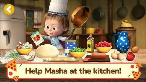 Masha And The Bear Pizza Maker Video Game Walkthrough part#1.