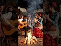 Gypsy Campfire Night #flamenco #guitar #spain #flamencomusic #oldspain