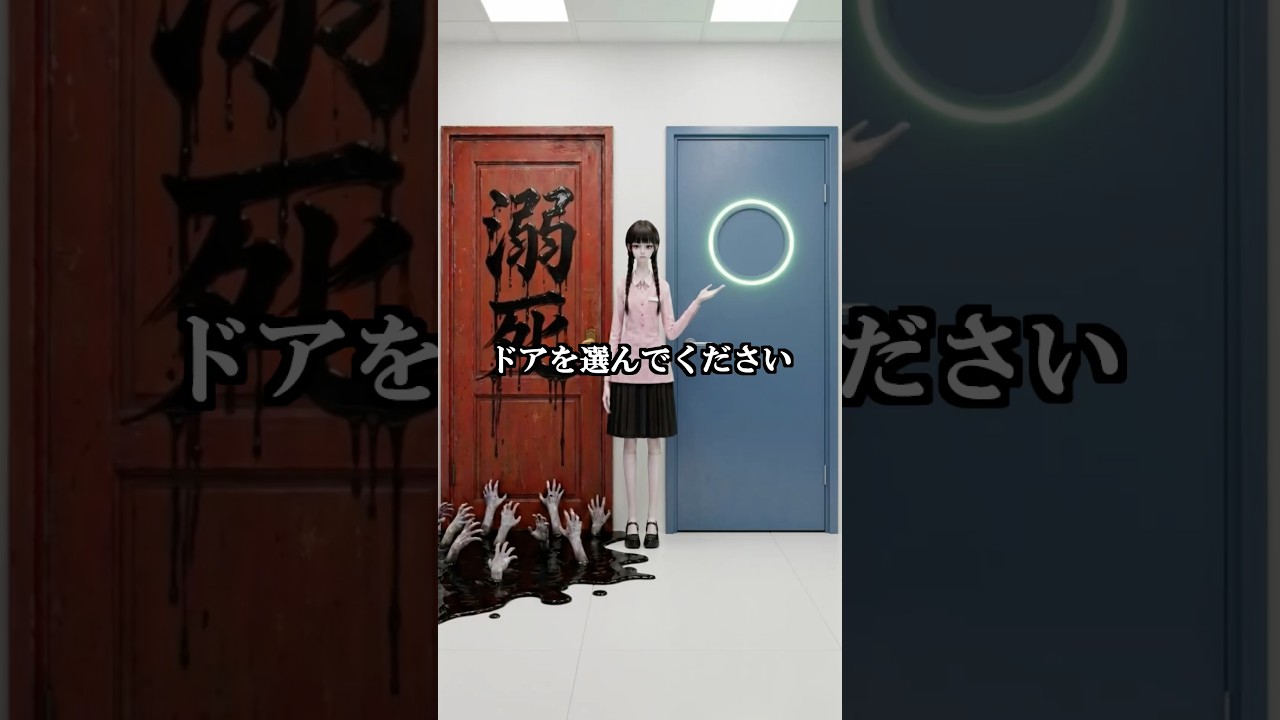 一番後悔が少なそうなドアを選んでください Pick a door!