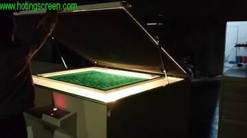 Exposure machine - How to exposure a screen by screen printing exposure unit