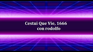 35 VL Cestui que vie, 1666, con rodolfo